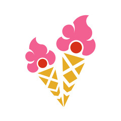 ice cream, delicious food with peoples logo