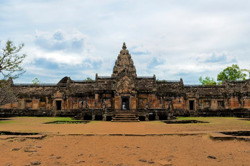 Naklejka premium Phanom Rung historical park is Castle Rock old at Buriram Province,Thailand.