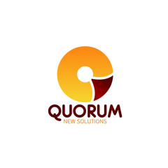 Quorum icon for business meating theme design