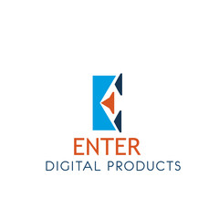 Digital products icon for web technology company