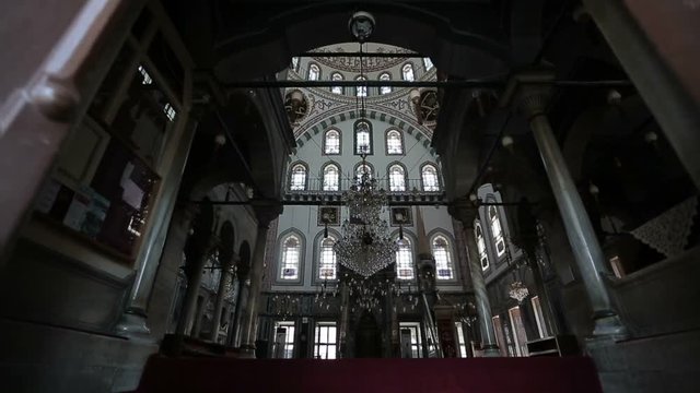 Istanbul Ottoman Ayazma Mosque Entering Between Old Doors