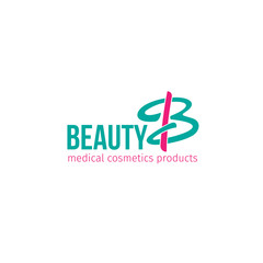 Beauty cosmetics products vector icon