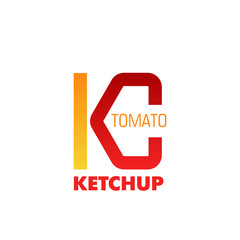 Tomato ketchup vector sign