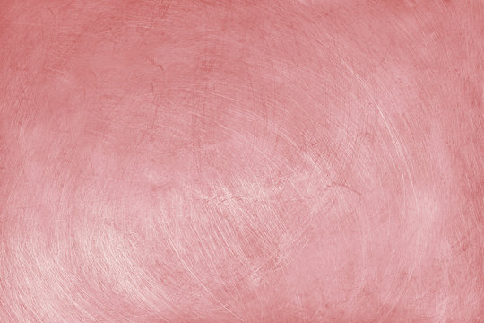 aluminium texture background with rose gold color, pattern of scratches on stainless steel.