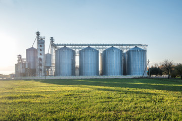 agro-processing plant for processing and silos for drying cleaning and storage of agricultural products, flour, cereals and grain