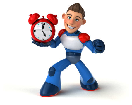 Fototapeta Super modern superhero - 3D Illustration