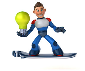 Super modern superhero - 3D Illustration