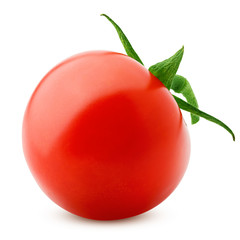 tomato cherry isolated on white background, clipping path, full depth of field