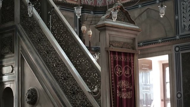 Istanbul Ottoman Ayazma Mosque Interior Minber 3