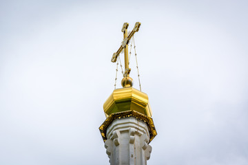 Golden cross of the old Christian Church