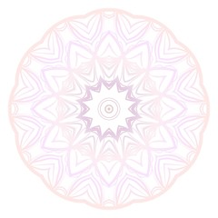 Round pattern flower mandala. circle floral ornament. Legend decorative vector illustration