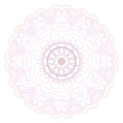 Beautiful round flower mandala. Vector illustration. Abstract