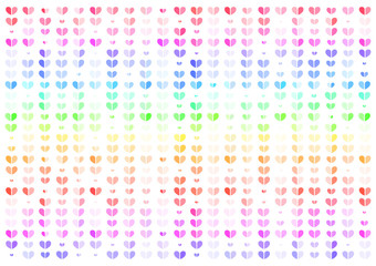 Heart, colorful abstract background vector illustration, Valentines concept
