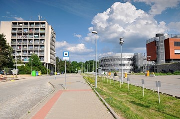 Fototapeta na wymiar modern campus, city Brno, Czech republic, Europe