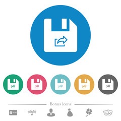 Export file flat round icons