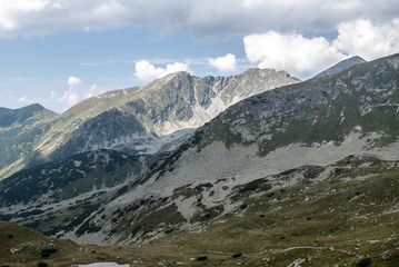view from Ziarske sedlo in Zapadne Tatry mountains in Slovakia