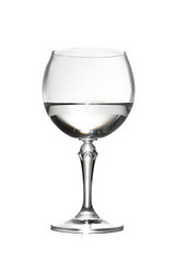 a beautiful glass half full foot