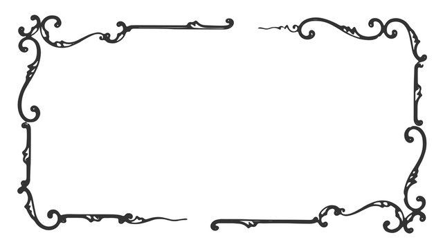 Vintage frame decoration design element #isolated #vector