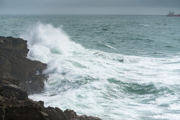 Storm at the ocean side