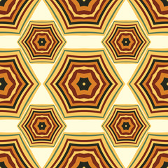 Mandala line seamless pattern, tribal ethnic motif. Ornament for wallpaper, textiles, greeting card,  packing, web. Vector  illustration.