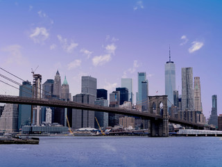 Fototapeta na wymiar New York Manhattan skyline panorama