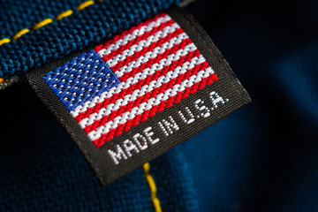 Made in USA label textile