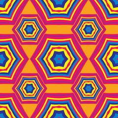 Mandala line seamless pattern, tribal ethnic motif. Ornament for wallpaper, textiles, greeting card,  packing, web. Vector  illustration.