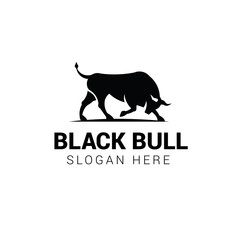 Angry bull logo template