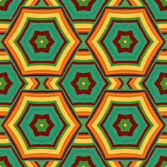 Mandala line seamless pattern, tribal ethnic motif. Ornament for wallpaper, textiles, greeting card,  packing, web. Vector  illustration.