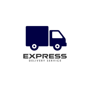 delivery services logo design. courier logo design template