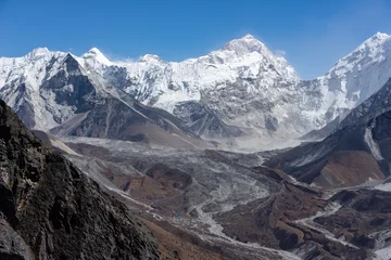 Crédence de cuisine en verre imprimé Himalaya Makalu mountain peak, fifth highest mountain peak in the world, Himalayas mountain, Nepal
