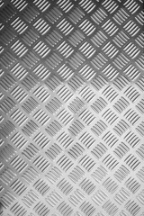 Patterned metal floor
