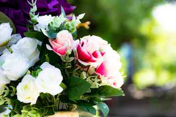 Beautiful rose of artificial flowers, Artificial Pastel rose flowers