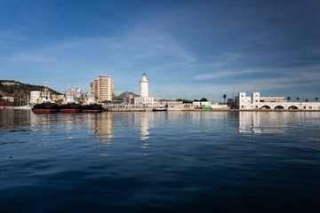 Fototapeta premium Ciudad de Málaga desde el puerto