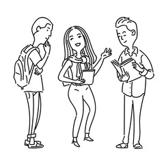 Teen fashion style vector illustration flat design