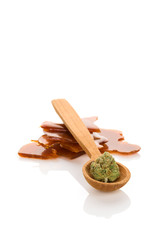 Cannabis bud and concentrates.