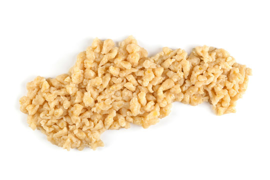 Halusky in the shape of Slovak republik.