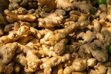 pattern of fresh turmeric in market