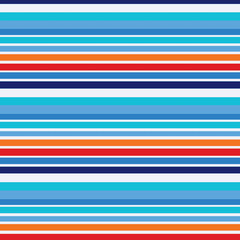 Retro Bright Colorful seamless horizontal stripes pattern
