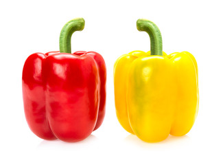 Fresh sweet pepper isolated on white background