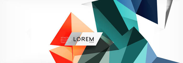 Science background. Abstract triangle pattern. Vector abstract geometric template