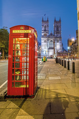 Obraz na płótnie Canvas View of the Westminster Abbey in London