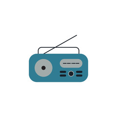 Radio fm flat icon vector design illustration