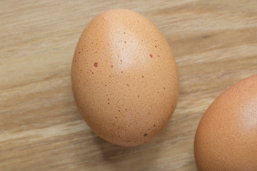 eggs cloves on wooden vintage background.