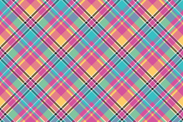 Baby color plaid seamless pattern