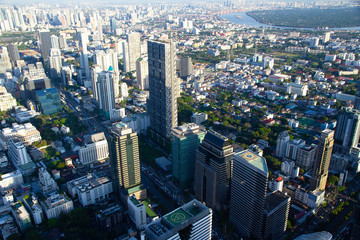 Top view Cityscape skyscraper 
