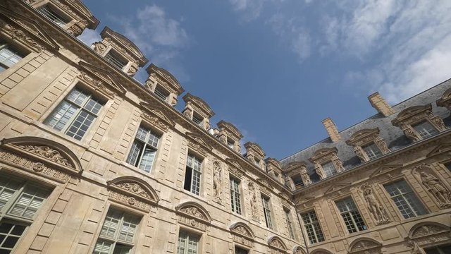 Paris Haussmann architecture building facade sky