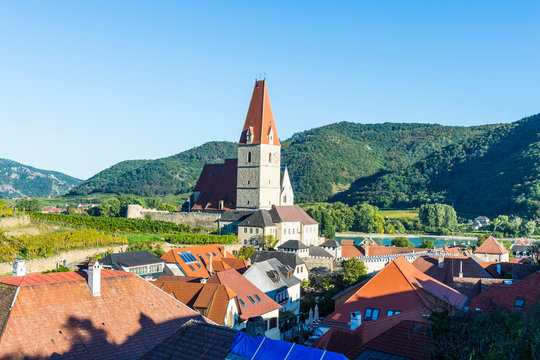 Austria, Wachau, parish church Mariae Himmelfahrt in Weissenkirchen on the Danube