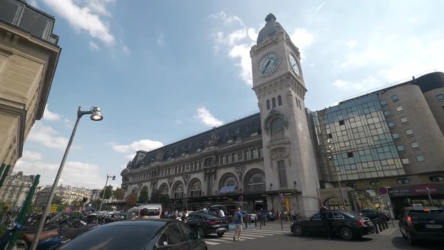 Gare de Lyon slowmotion Paris 4k train station