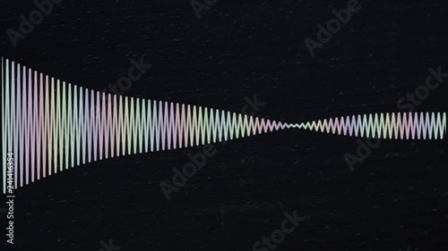 Audio Signal Animation Simple Colorful Equalizer Sound Wave